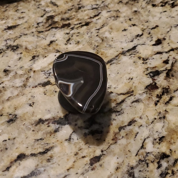 Set of two Socket Onyx/aqua stone for cell phone